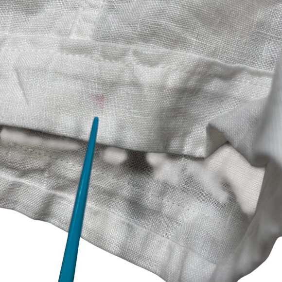 Athleta 2 Cabo White Linen Shorts Comfort Travel Lightweight Holiday Coastal - Picture 4 of 6